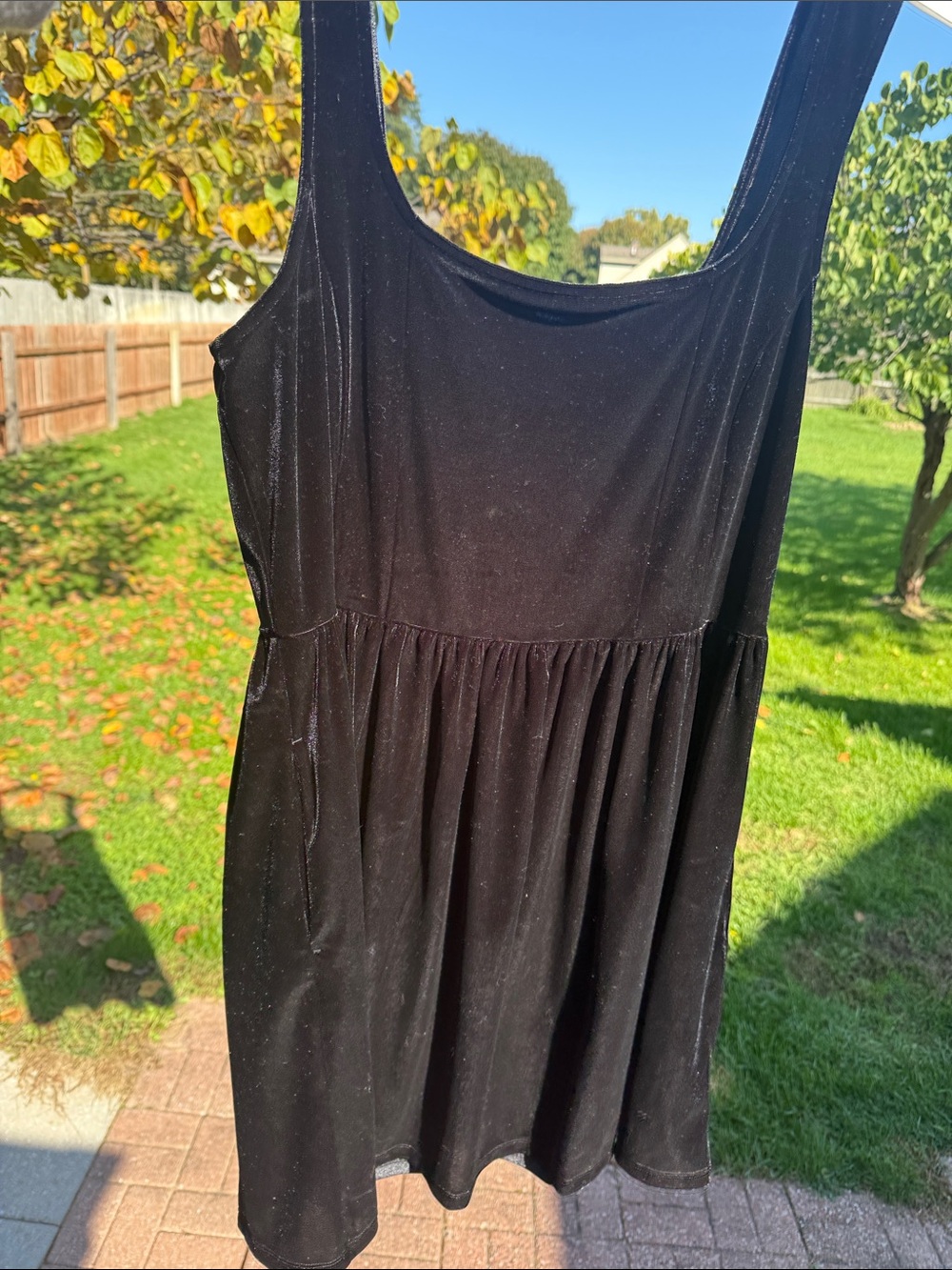 Black Velvet Tank Dress - Women’s NWT